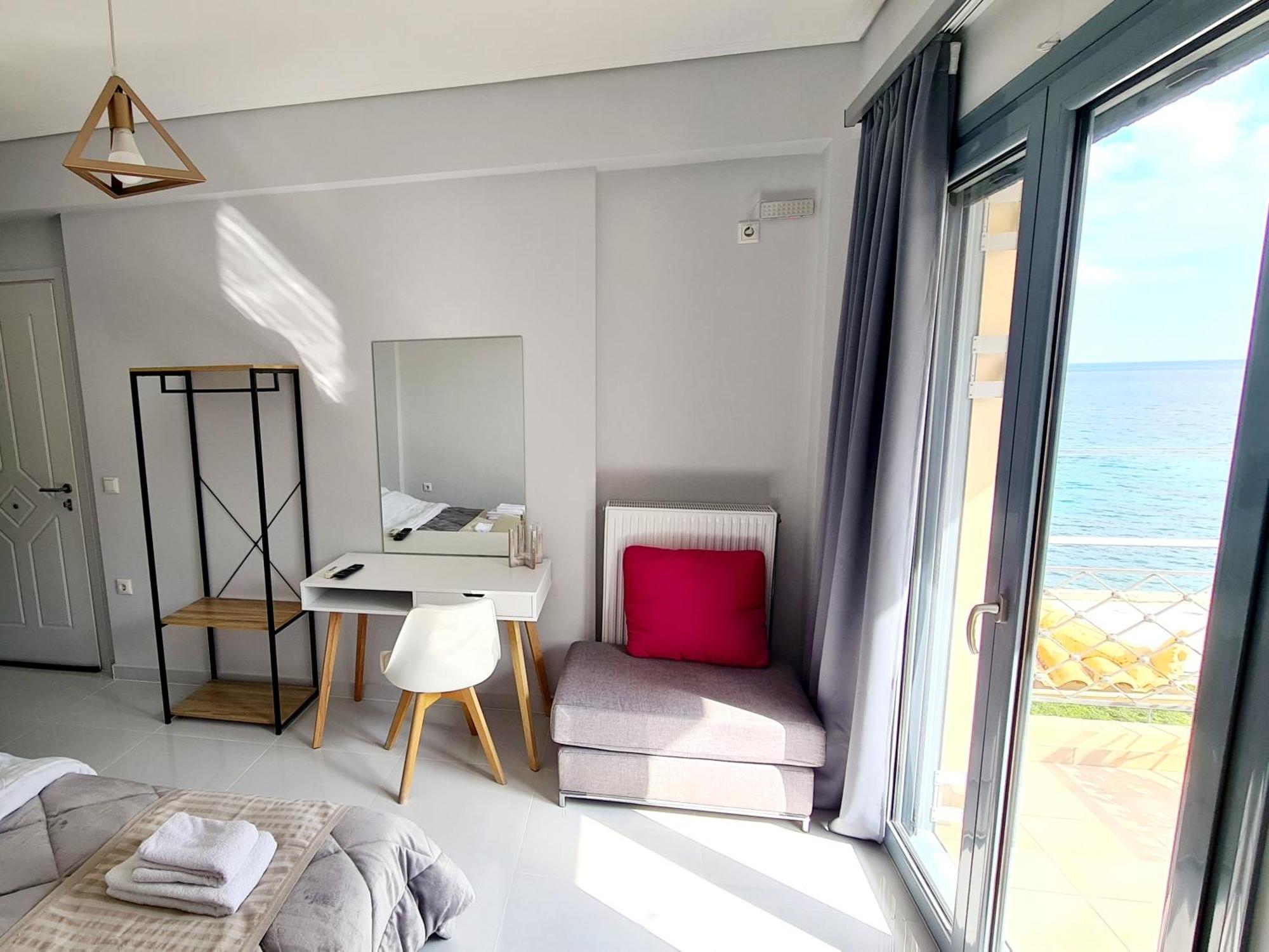 Villa Serafeim Kymi Bagian luar foto