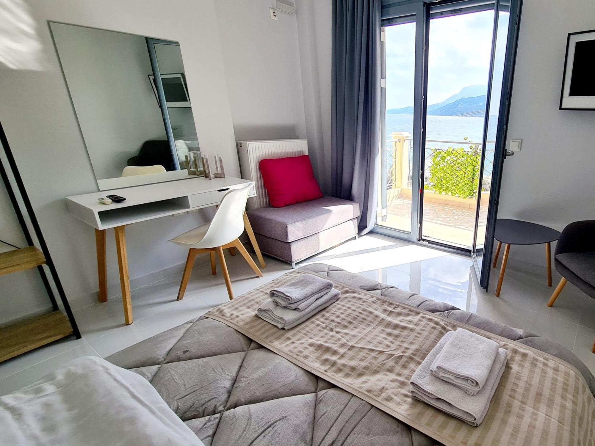 Villa Serafeim Kymi Bagian luar foto