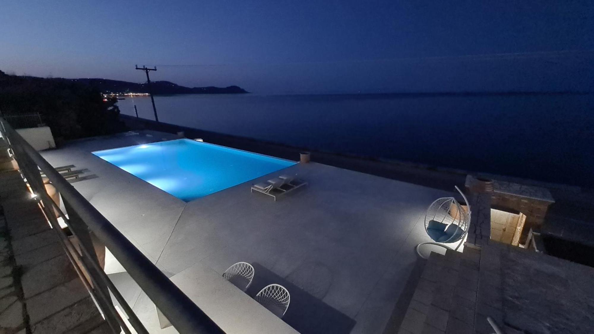 Villa Serafeim Kymi Bagian luar foto