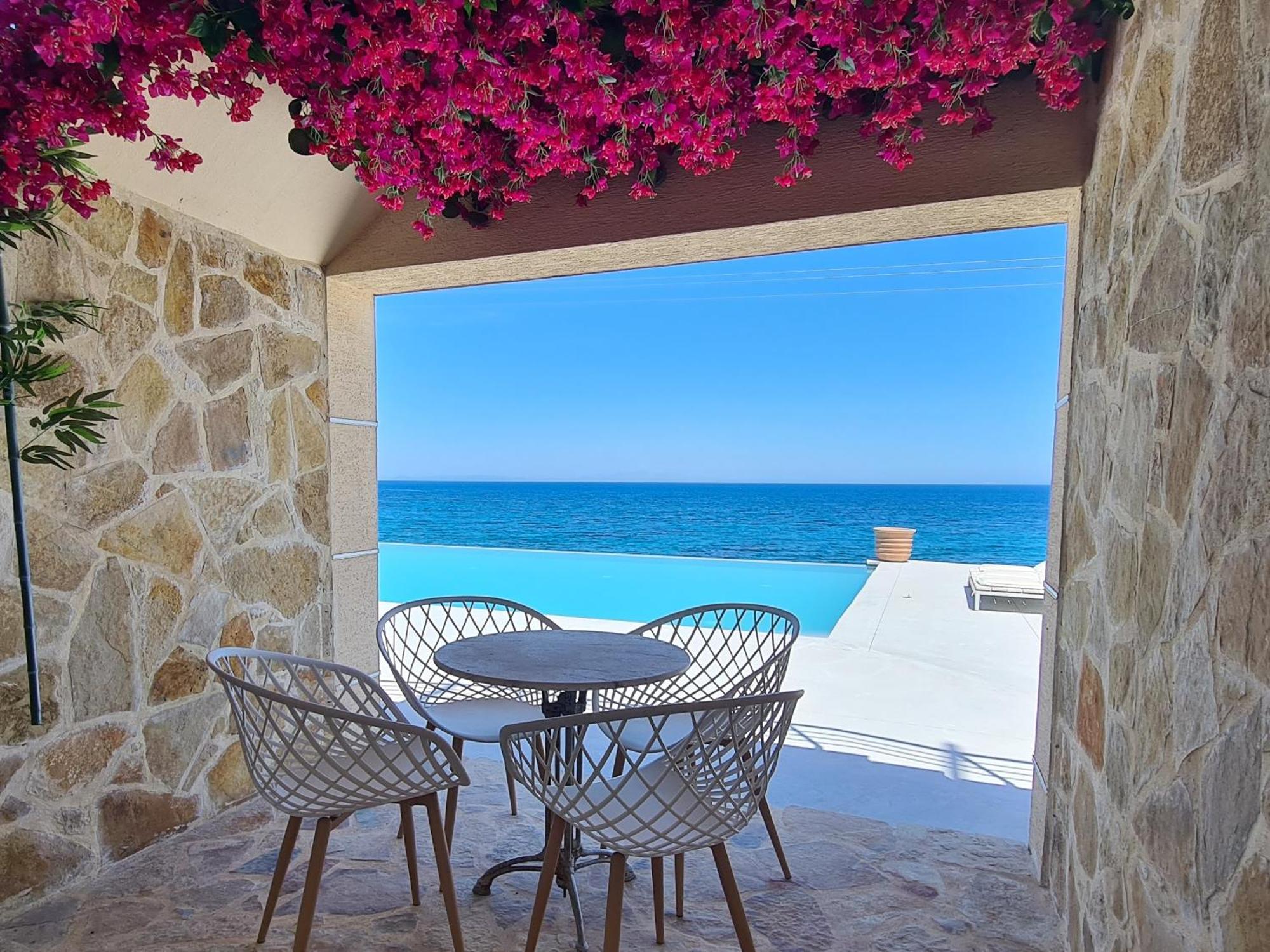 Villa Serafeim Kymi Bagian luar foto