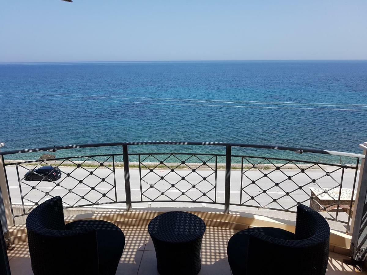 Villa Serafeim Kymi Bagian luar foto